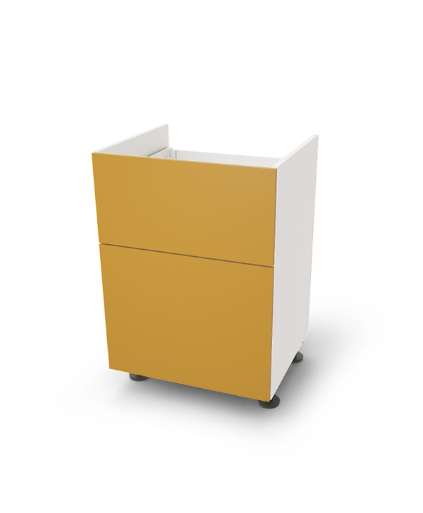 Spodní skříňka pro varnou desku se 2 zásuvkami, 60 cm