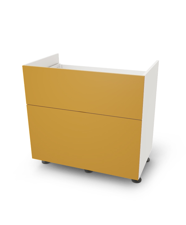 Spodní skříňka pro varnou desku se 2 zásuvkami, 90 cm