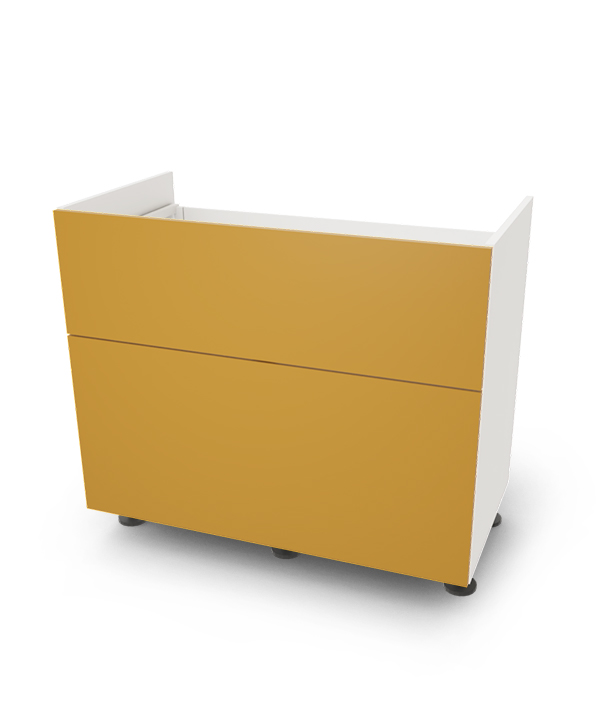 Spodní skříňka pro varnou desku se 2 zásuvkami, 100 cm