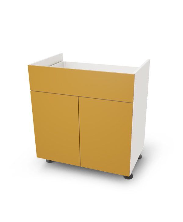 Spodní skříňka pro varnou desku s 1 zásuvkou a dviřky, 80 cm